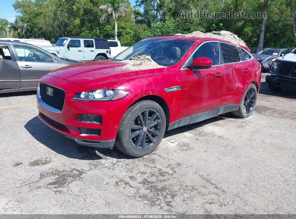 SADCK2GX0KA362451 2019 JAGUAR F-PACE Red წინა მარცხენა ხედი სამი მეოთხედიდან
