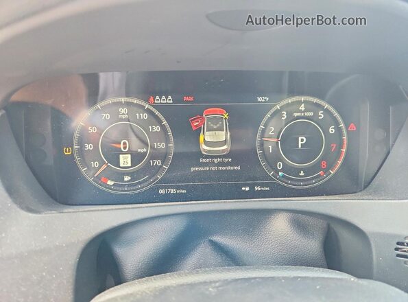 SADCK2GX2KA362337 2019 JAGUAR F-PACE White Widok zestawu wskaźników