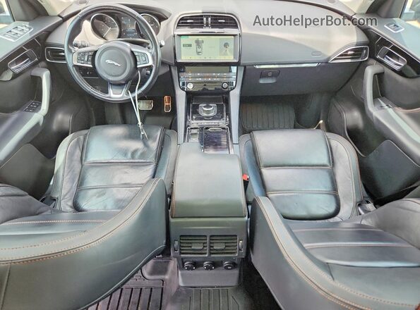SADCK2GX9KA390488 2019 JAGUAR F-PACE Black Առջևի վահանակի տեսք