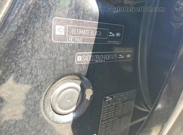 SADCL2BV2HA061479 2017 JAGUAR F-PACE Black VIN կոդի պիտակի տեսք