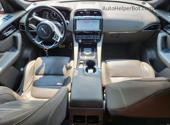SADCL2BV2HA896501 2017 JAGUAR F-PACE Red Առջևի վահանակի տեսք