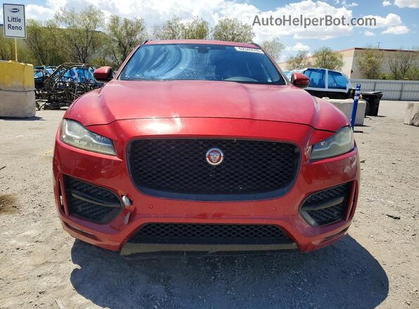 SADCL2BV4HA887606 2017 JAGUAR F-PACE Красный Вид спереди