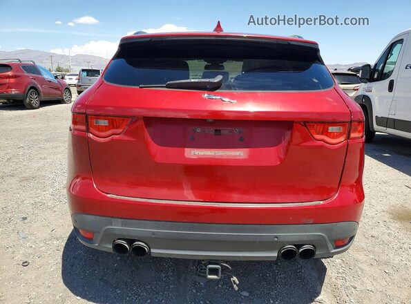 SADCL2BV4HA887606 2017 JAGUAR F-PACE Красный Вид сзади