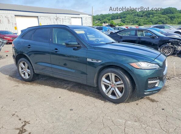 SADCL2EV2JA246570 2018 JAGUAR F-PACE Зеленый Передняя правая четверть
