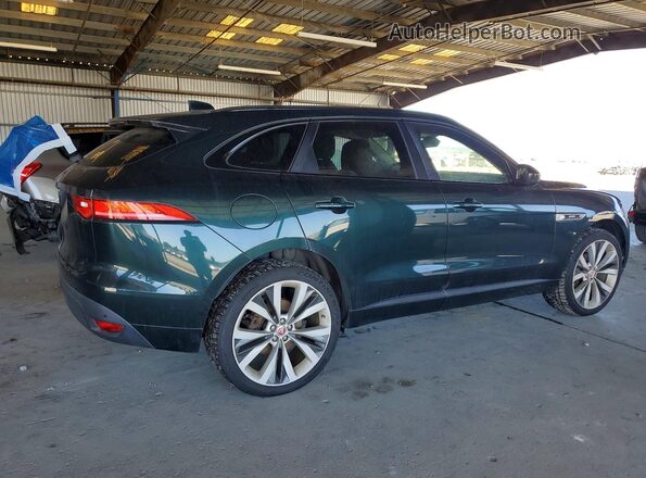 SADCL2FN5JA296202 2018 JAGUAR F-PACE Зеленый Задняя правая четверть