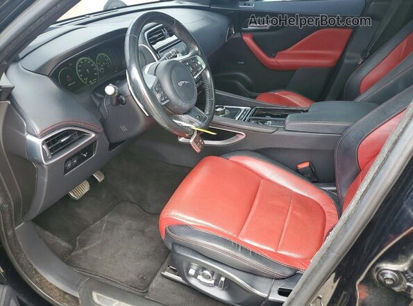 SADCL2FX8JA262689 2018 JAGUAR F-PACE Black Widok wnętrza z przodu