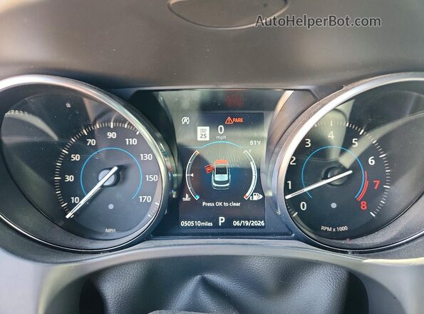 SADCL2GX1KA398839 2019 JAGUAR F-PACE Серый Вид щитка приборов