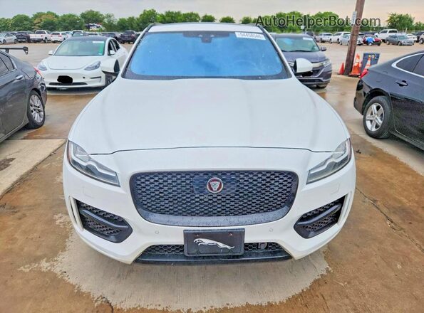 SADCL2GX5KA353175 2019 JAGUAR F-PACE White Widok z przodu