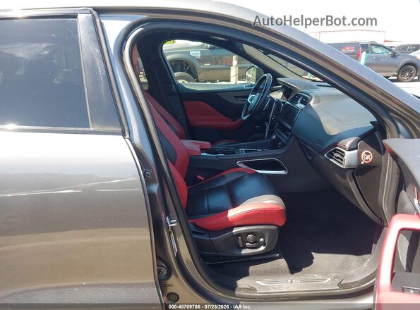 SADCM2BV1HA069599 2017 JAGUAR F-PACE Gray წინა სალონის ხედი