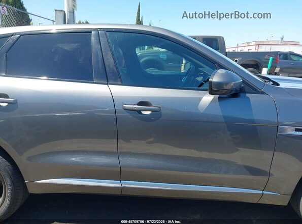 SADCM2BV1HA069599 2017 JAGUAR F-PACE Gray უკანა სალონის ხედი