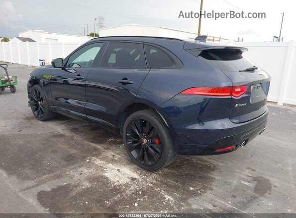 SADCM2BV5HA081142 2017 JAGUAR F-PACE Синий Задняя левая четверть