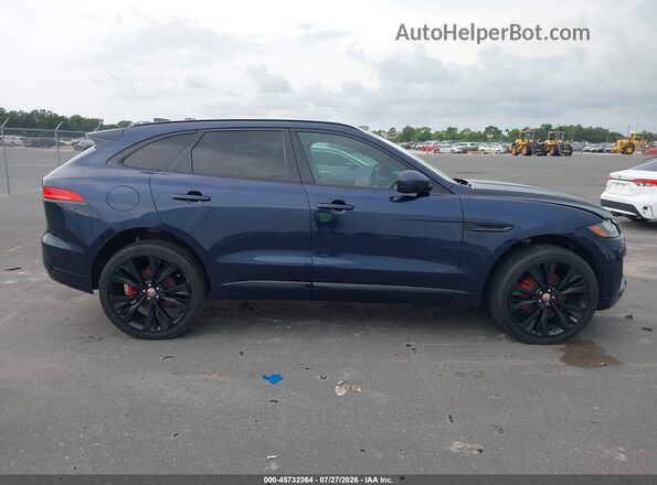 SADCM2BV5HA081142 2017 JAGUAR F-PACE Синий Вид задней части салона