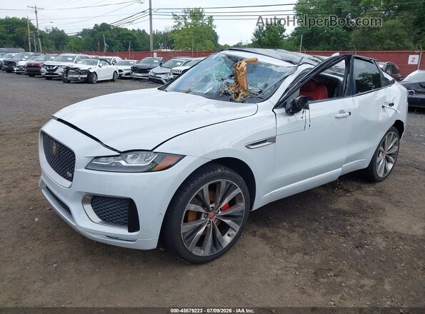SADCM2BV6HA881416 2017 JAGUAR F-PACE White წინა მარცხენა ხედი სამი მეოთხედიდან
