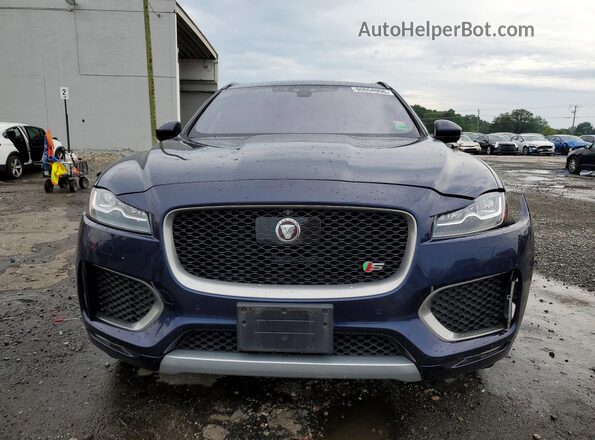 SADCM2BV9HA499266 2017 JAGUAR F-PACE Blue Դիմացի տեսք