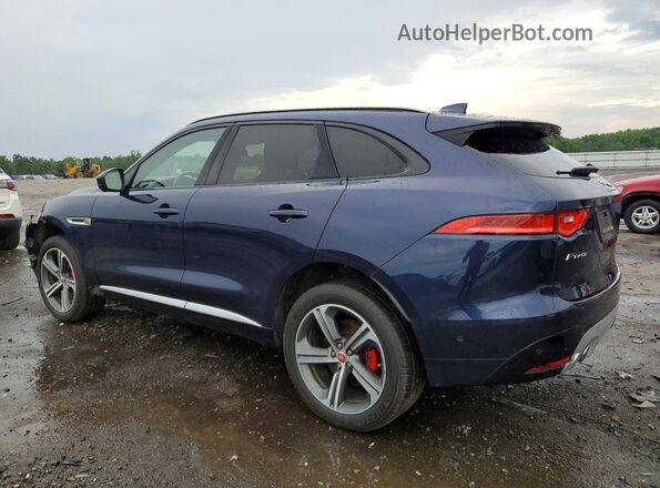 SADCM2BV9HA499266 2017 JAGUAR F-PACE Blue Հետևի ձախ