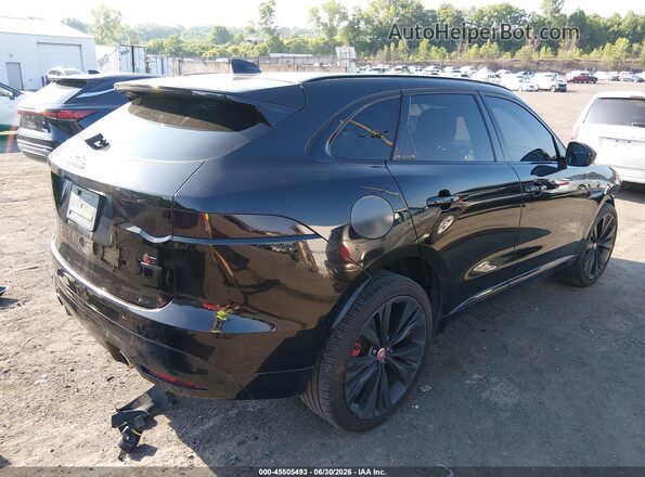SADCM2FV2JA351167 2018 JAGUAR F-PACE Black Հետևի աջ