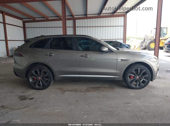 SADCM2FV3JA298706 2018 JAGUAR F-PACE Tan Rear interior view