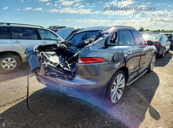 SADCM2FV5JA285634 2018 JAGUAR F-PACE Gray Tył prawy