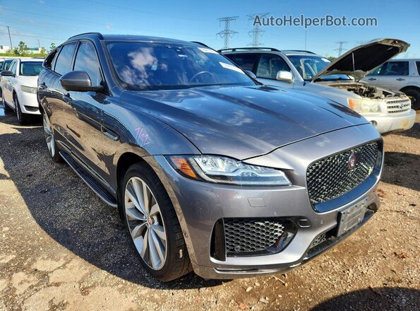 SADCM2FV5JA285634 2018 JAGUAR F-PACE Gray Przód prawy