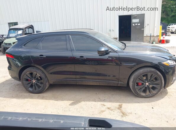 SADCM2FV6JA252951 2018 JAGUAR F-PACE Black Вид задньої частини салону