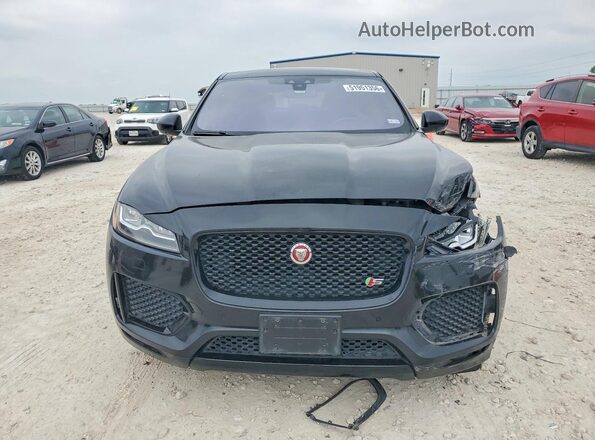 SADCM2FV7JA286784 2018 JAGUAR F-PACE Black Widok z przodu