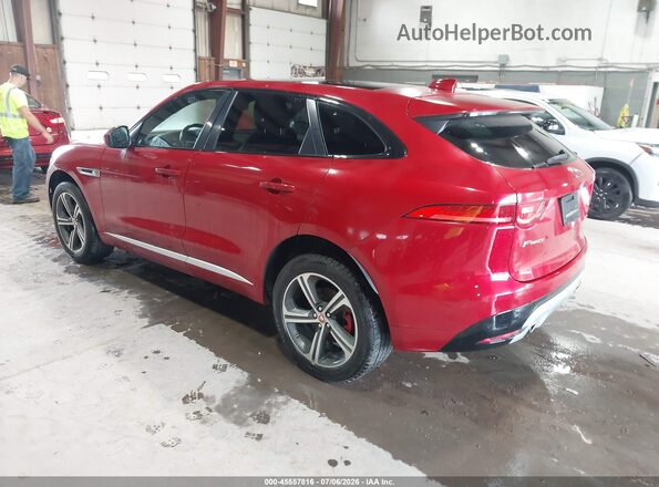 SADCM2FVXKA392776 2019 JAGUAR F-PACE Red Trasero izquierdo