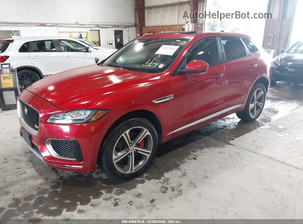 SADCM2FVXKA392776 2019 JAGUAR F-PACE Red Vista tres cuartos delantera izquierda