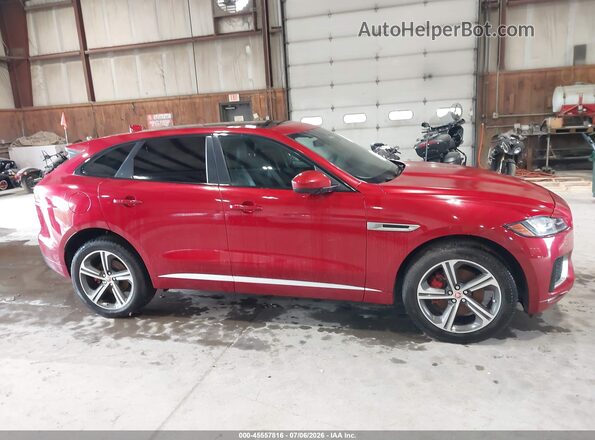 SADCM2FVXKA392776 2019 JAGUAR F-PACE Red Vista interior trasera