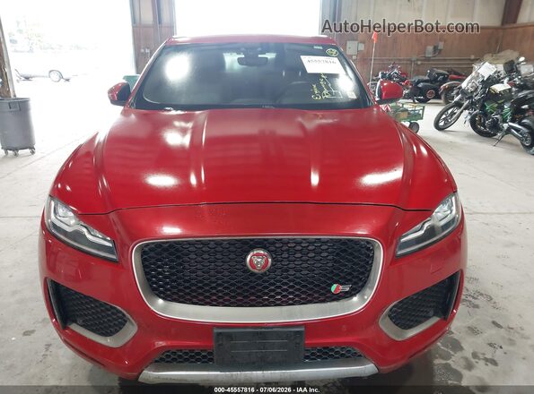 SADCM2FVXKA392776 2019 JAGUAR F-PACE Red Vista del cuadro de instrumentos