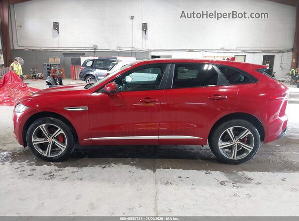 SADCM2FVXKA392776 2019 JAGUAR F-PACE Red Vista interior de 360 grados