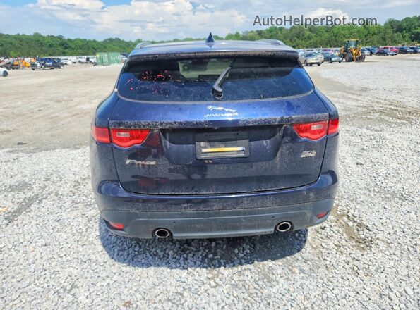 SADCN2GX4KA397811 2019 JAGUAR F-PACE Blue Widok z tyłu
