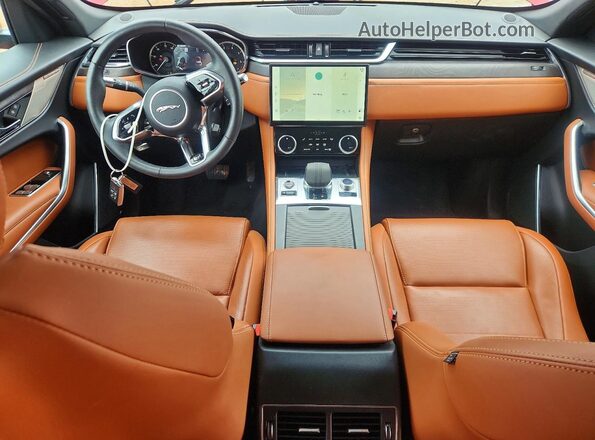 SADCT2FU3PA704406 2023 JAGUAR F-PACE Red Widok deski rozdzielczej