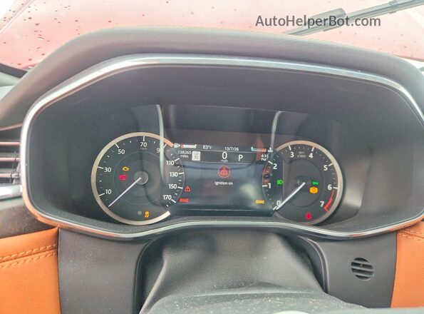 SADCT2FU3PA704406 2023 JAGUAR F-PACE Red Widok zestawu wskaźników