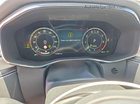 SADCT2FU4SA753915 2025 JAGUAR F-PACE Gray Вид щитка приладів
