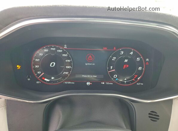 SADCZ2EE1NA696926 2022 JAGUAR F-PACE Белый Вид щитка приборов