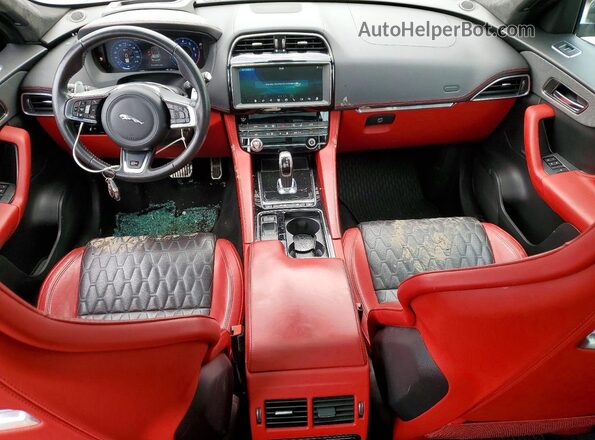 SADCZ2EE4LA639908 2020 JAGUAR F-PACE Gray Առջևի վահանակի տեսք