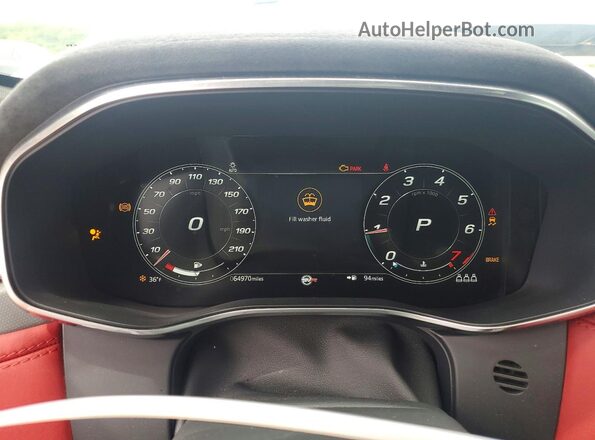SADCZ2EE5NA692586 2022 JAGUAR F-PACE Белый Вид щитка приборов