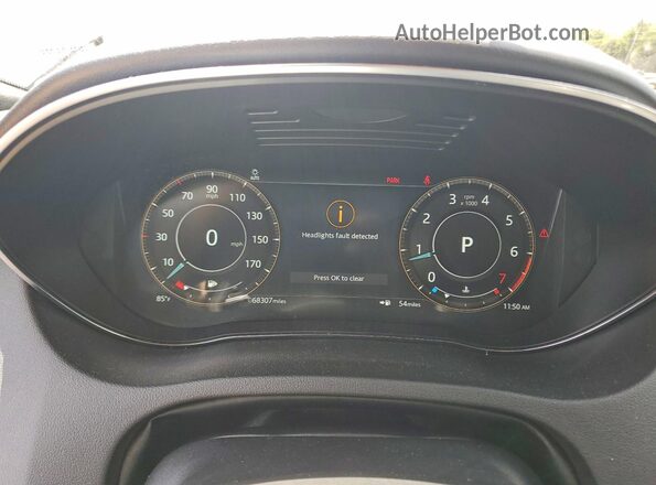 SADF12GX4M1020813 2021 JAGUAR E-PACE Gray Vista del cuadro de instrumentos