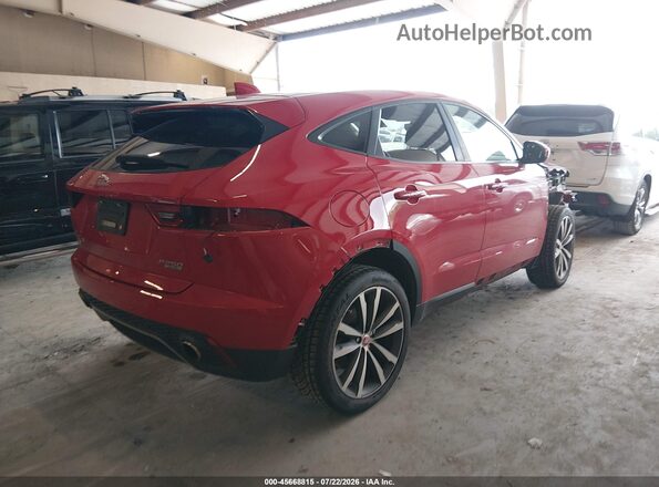 SADFJ2FX0K1Z51792 2019 JAGUAR E-PACE Red უკანა მარჯვენა