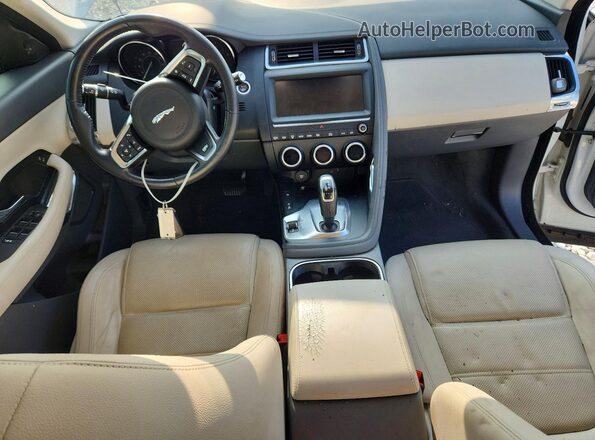 SADFJ2FX8K1Z35095 2019 JAGUAR E-PACE White წინა პანელის ხედი