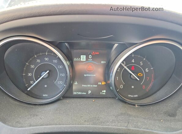 SADFK2FX0L1008705 2020 JAGUAR E-PACE Gray Widok zestawu wskaźników