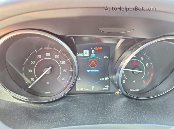 SADFK2FX5L1011969 2020 JAGUAR E-PACE Red Widok zestawu wskaźników