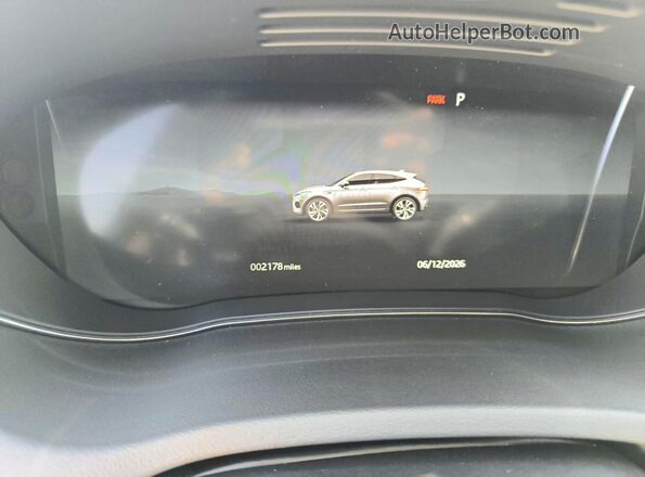 SADFL2FX3R1050842 2024 JAGUAR E-PACE Синий Вид панели приборов