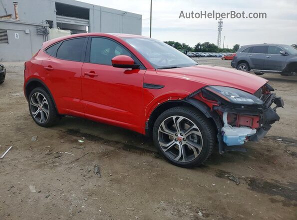 SADFL2FX7J1Z01416 2018 JAGUAR E-PACE Красный Передняя правая четверть