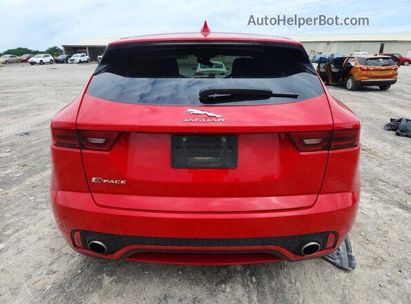 SADFL2FX7J1Z01822 2018 JAGUAR E-PACE Красный Вид сзади