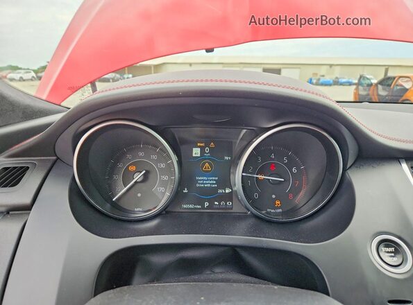 SADFL2FX7J1Z01822 2018 JAGUAR E-PACE Красный Вид щитка приборов