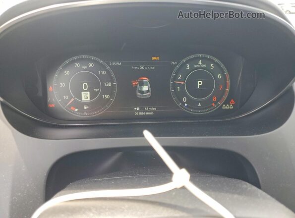 SADFP2FX6K1Z63993 2019 JAGUAR E-PACE Белый Вид щитка приборов