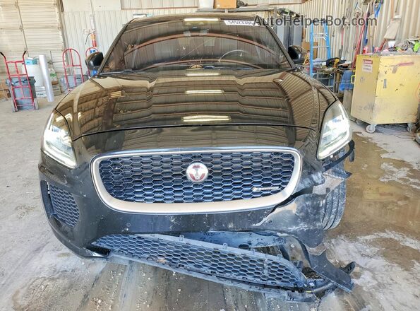 SADFT2GXXJ1Z07855 2018 JAGUAR E-PACE Черный Вид спереди
