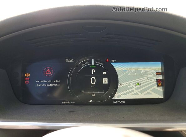 SADHD2S13K1F75383 2019 JAGUAR I-PACE Black Widok zestawu wskaźników
