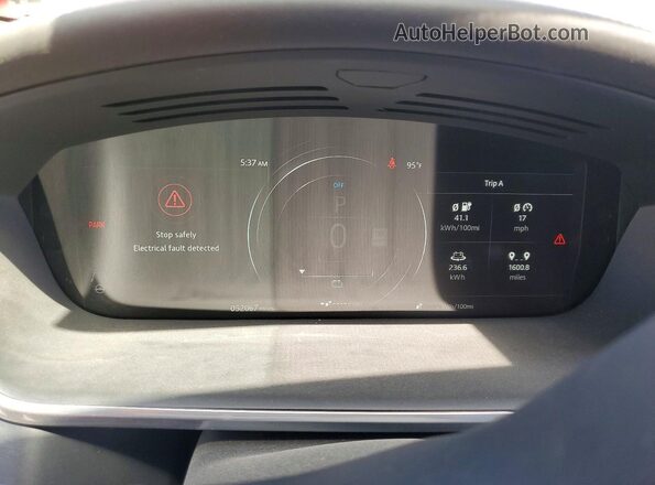 SADHD2S14K1F71245 2019 JAGUAR I-PACE Orange ხელსაწყოთა პანელის ხედი